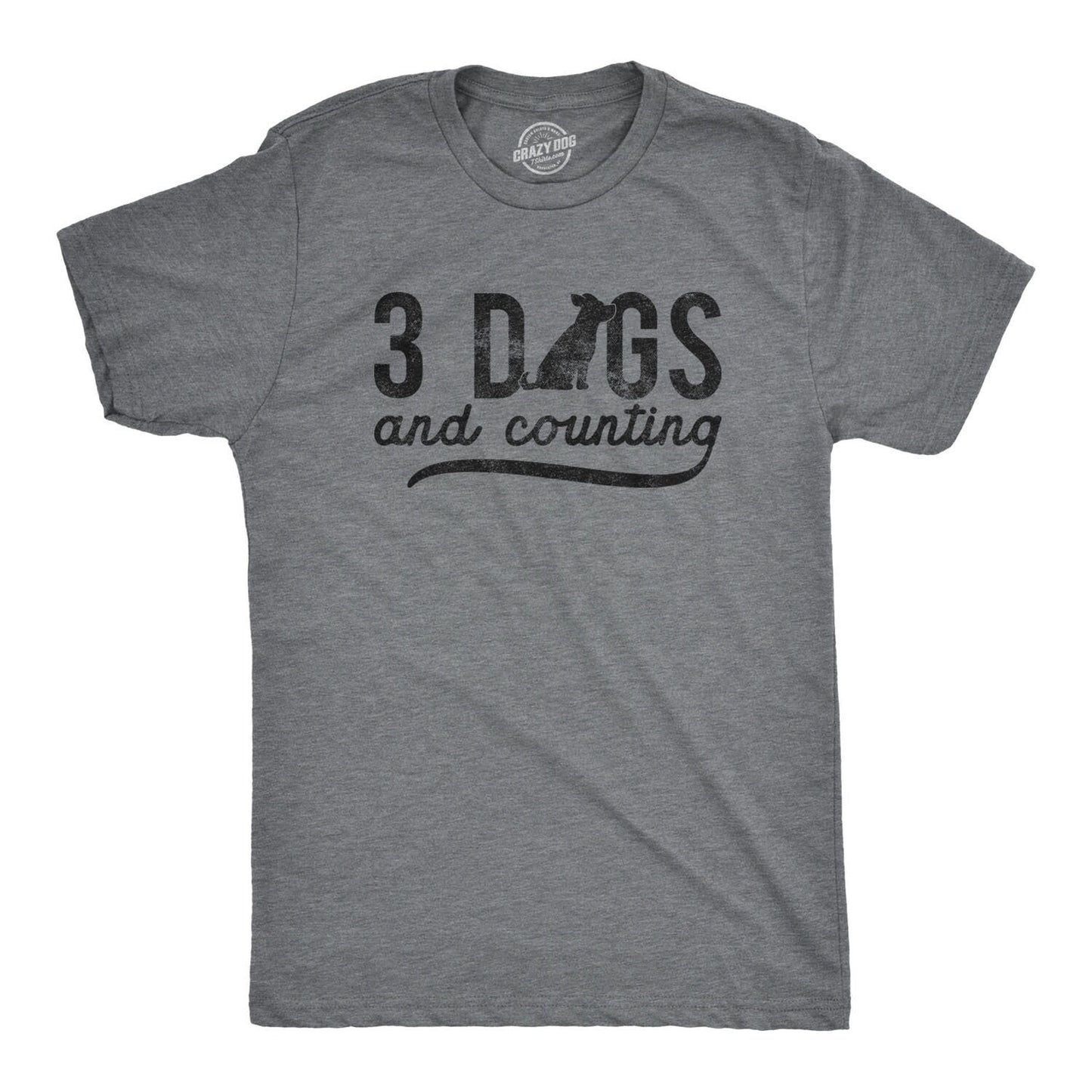 Dog Dad Shirt Funny Dog Shirt Mens Dog T shirt Gift for Dog Lovers Shirt for Dog Owners Gift for Dog Owner 3 Dogs And Counting Graphic Tee – Cozy Vibes · Top Pick For Any Outfit