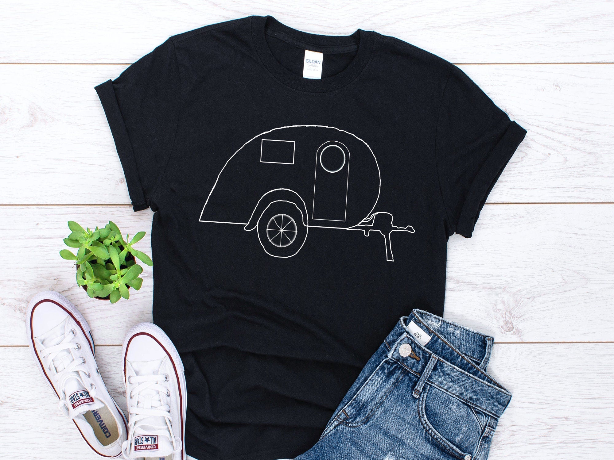 Camper Trailer Shirt Teardrop Trailer Shirt Camping Gift Travel Trailer Gift Camping Trailer Shirt Travel Caravan Shirt Unisex Shirt Graphic Tee – Everyday Comfort · Great Gift For Fans