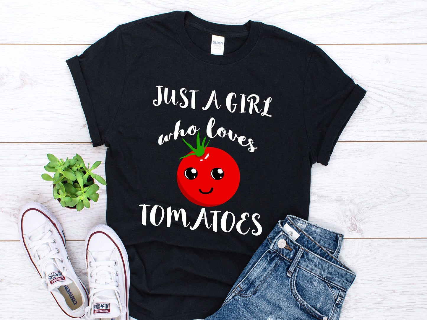 Tomato Shirt Just A Girl Shirt Red Tomato Lover Shirt Red Tomato Girl Gift Vegetables Shirt Veggie Shirt Cute Tomato Gift Kawaii Face Graphic Tee – Premium Graphic · Must-Have Style