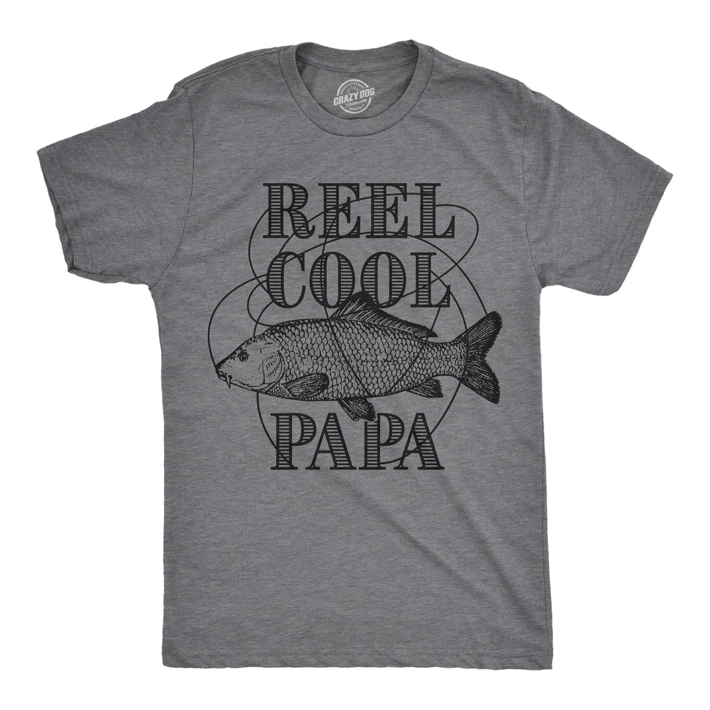 Reel Cool PAPA Fishing Gift Fish Shirt Grandpa Mens Fishing Tshirt Funny Angling Shirt Fisherman Gifts Present For fisherman Graphic Tee – Feel-Good Design · Great Gift For Fans