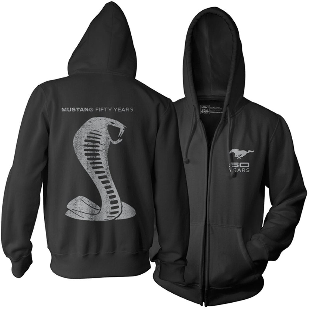Ford Mustang Supersnake Anniversary 50 Years Official Licensed Zip Hoodie Hoodie – Fan Favorite · Trending Graphic Apparel