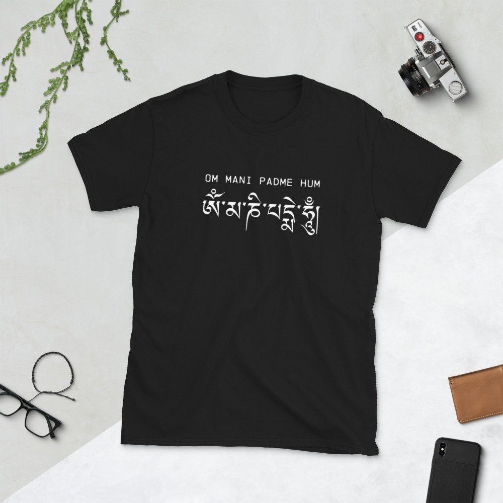 Om Mani Padme Hum Mantra T Shirt Graphic Tee – Soft Feel · Top Pick For Any Outfit
