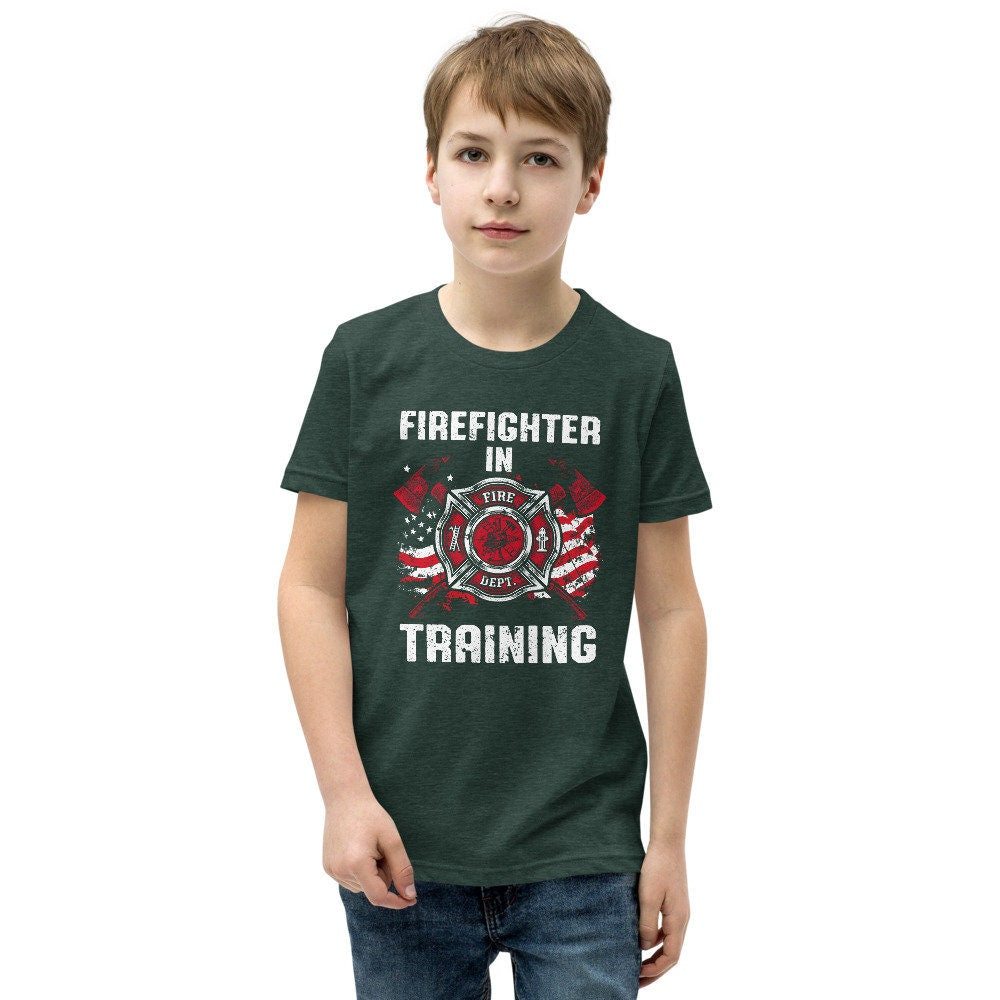 Youth Firefighter in Training T Shirt Graphic Tee – Soft Feel · High-Quality Print