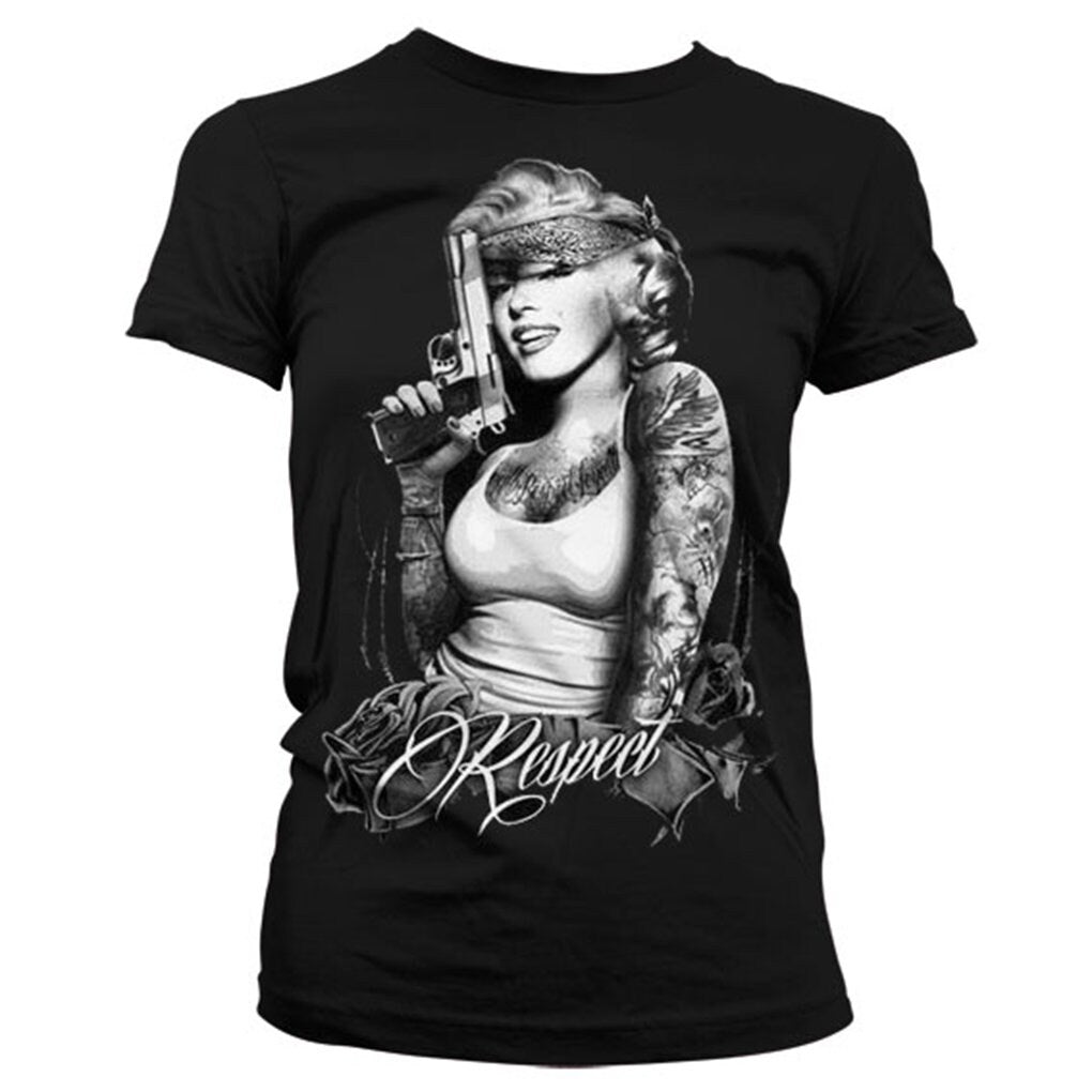 Marilyn Monroe Gangsta Girly T Shirt Graphic Tee – Feel-Good Design · High-Quality Print