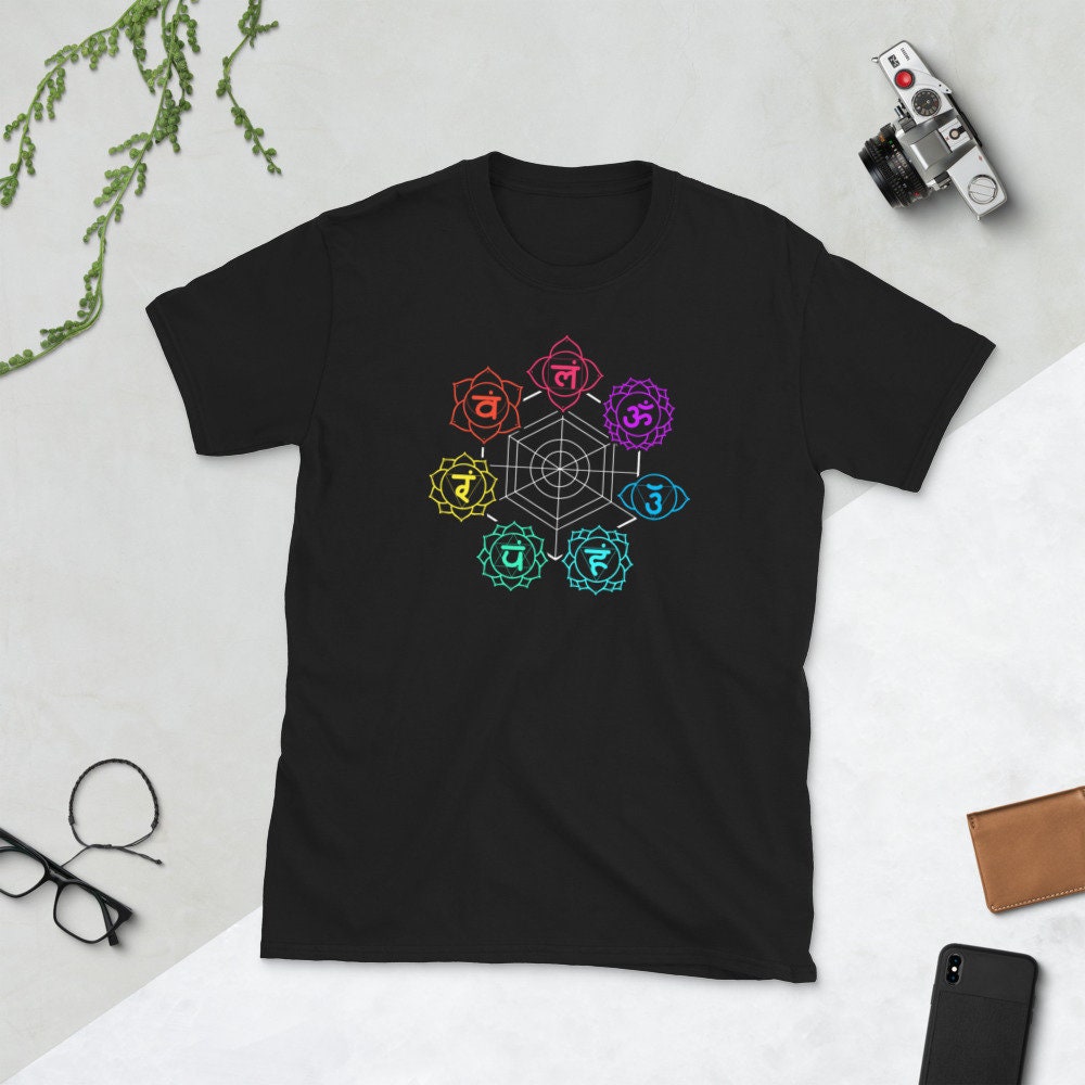 Manipura Anahata Sahasrara Chakras T Shirt Graphic Tee – Easygoing Wear · Top Pick For Any Outfit