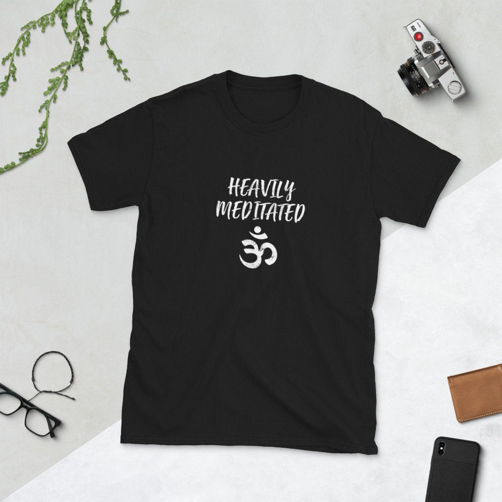Heavily Meditated Om Symbol Meditation T Shirt Graphic Tee – Premium Graphic · Top Pick For Any Outfit