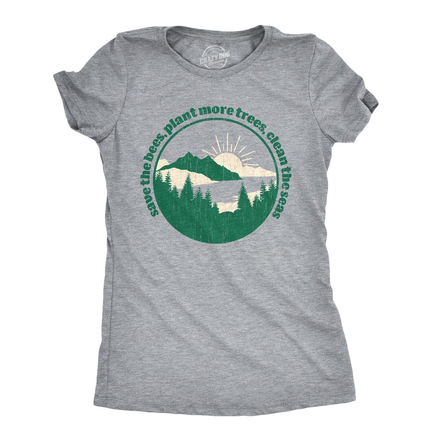 Save The Bees Plant More Trees Clean The Seas Environment Activist Shirts Earth Shirts Earth Day Climate Change Shirts Graphic Tee – Everyday Comfort · Top Pick For Any Outfit