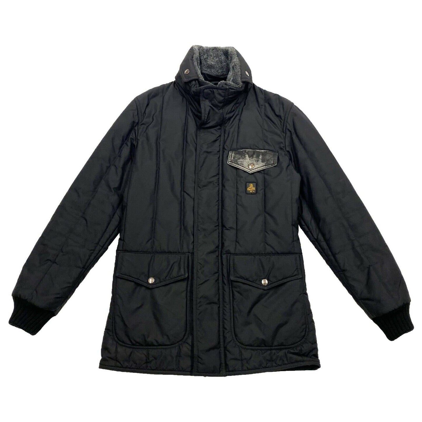 RefrigiWear Long Cold Weather Coat Vintage Designer Padded Nylon Black Jacket Graphic Tee – Warm & Stylish · Top Pick For Any Outfit