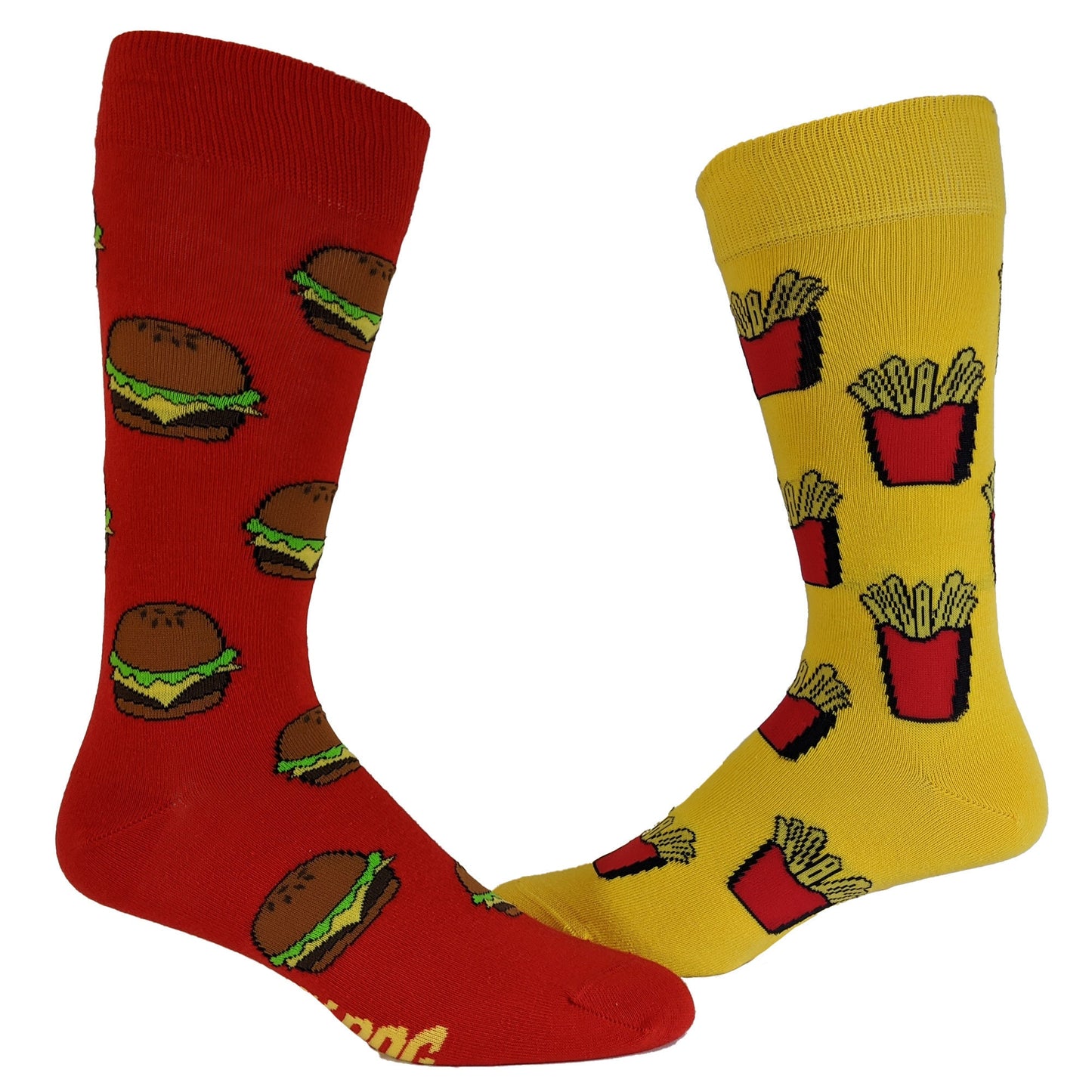 Burger and Fries Socks Funny Womens Mens Food Socks Fun Foodie Socks Funky Socks Funny Socks Cookout Socks Graphic Tee – Bold Style · Must-Have Style