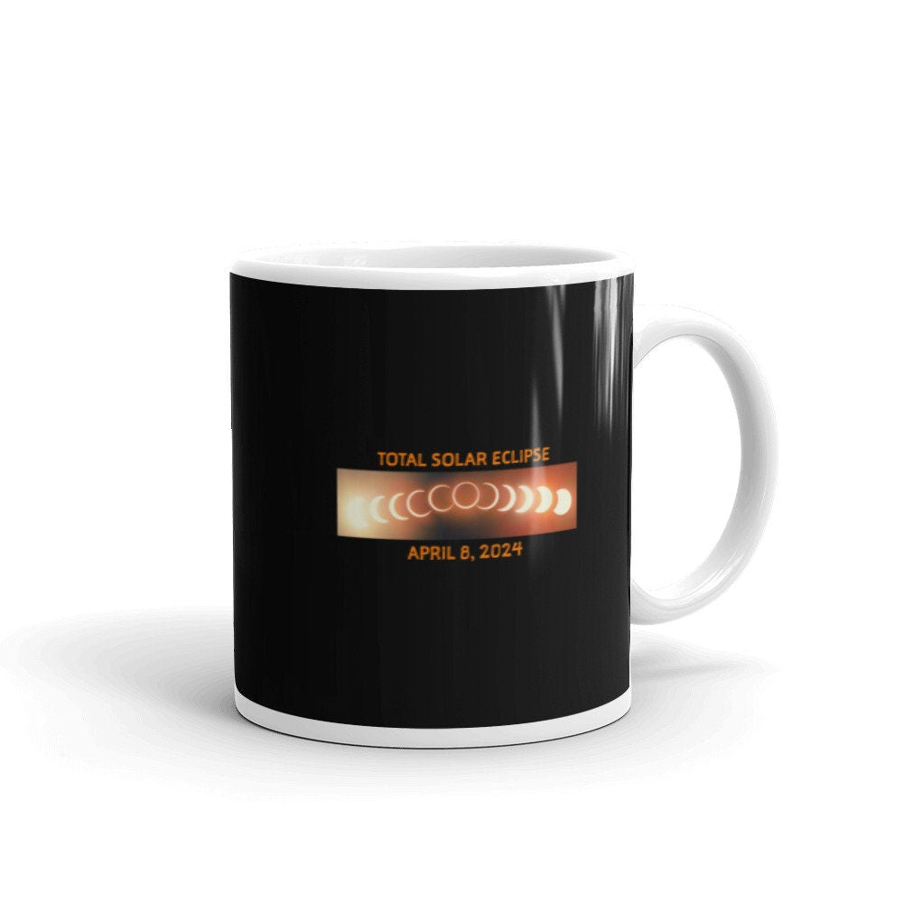 Total Solar Eclipse April 2024 Ceramic Coffee Mug Graphic Tee – Feel-Good Design · Must-Have Style