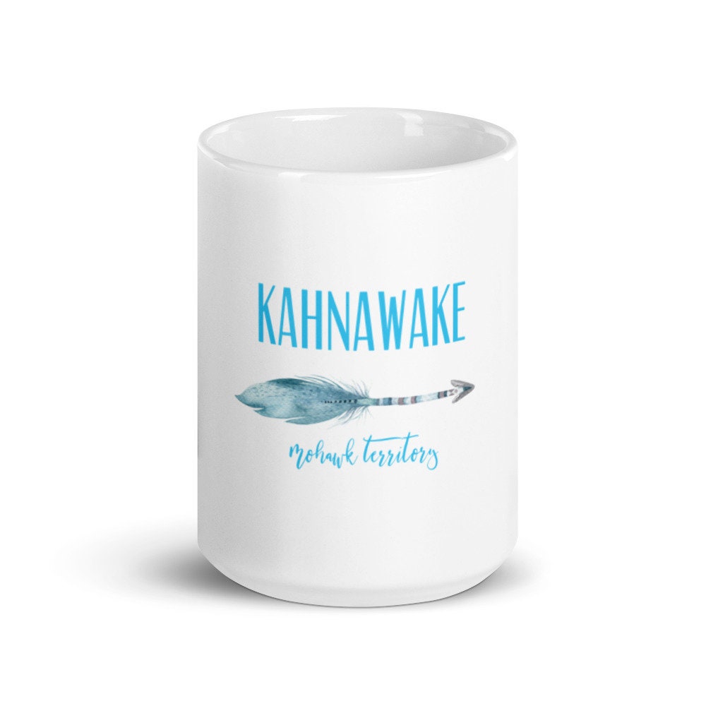 Kahnawake Mohawk Territory White Ceramic Coffee Mug Graphic Tee – Cozy Vibes · Perfect For Daily Wear