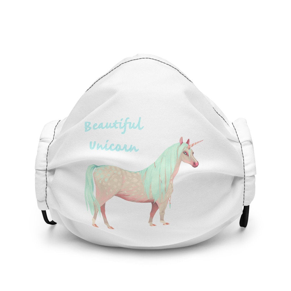 Beautiful Unicorn Whimsical Fun Premium face mask Graphic Tee – Bold Style · Top Pick For Any Outfit