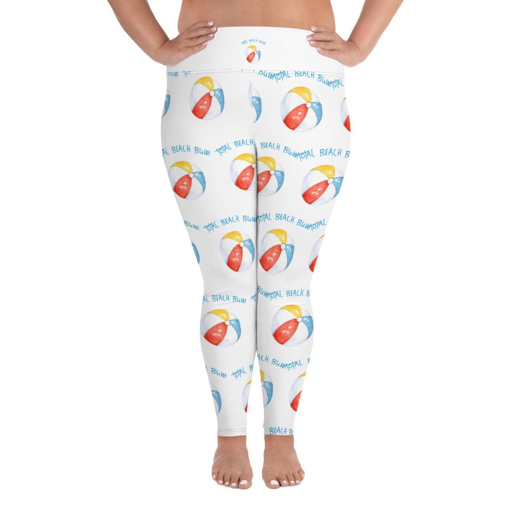 Total Beach Bum All Over Print Plus Size Leggings Graphic Tee – Feel-Good Design · Great Gift For Fans