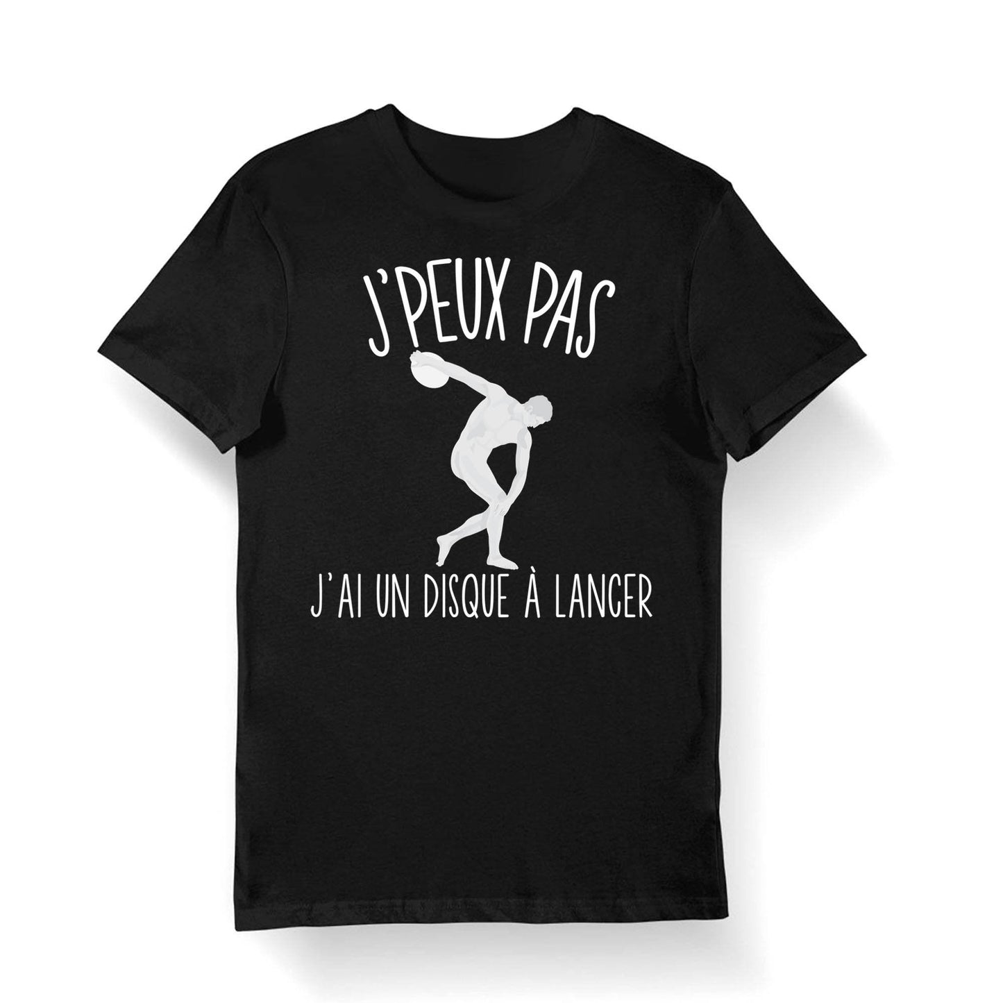 Disque Lancer J39peux pas j39ai un Disque Lancer T shirt Bio Femme Homme Enfant et Body Bb pour Lanceur de Disque Athlte Graphic Tee – Premium Graphic · Perfect For Daily Wear