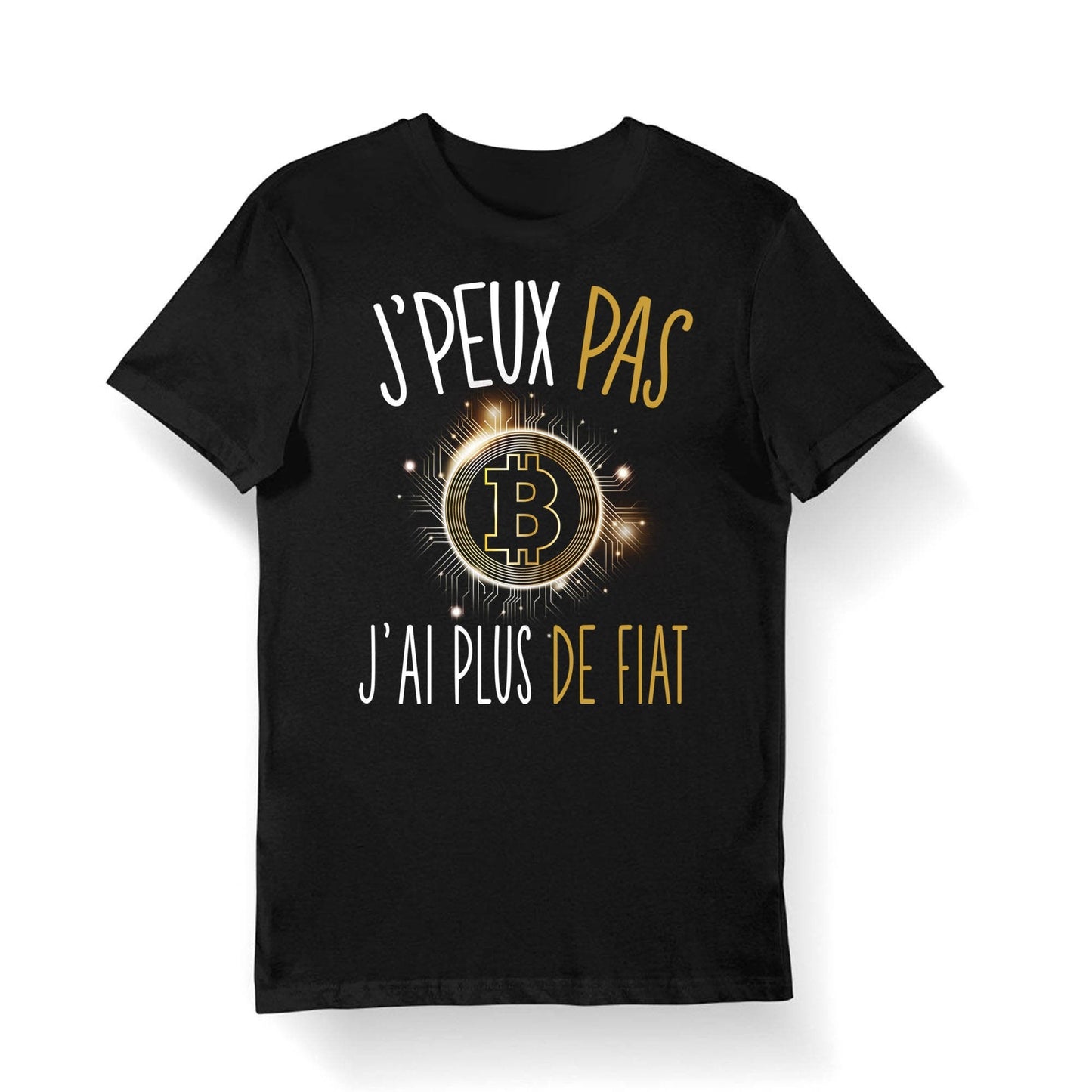 Fiat J39peux pas j39ai Plus de Fiat T shirt Bio Femme Homme Enfant et Body Bb Pour les fans de Bitcoin et Crypto Monnaies Graphic Tee – Bold Style · Perfect For Daily Wear