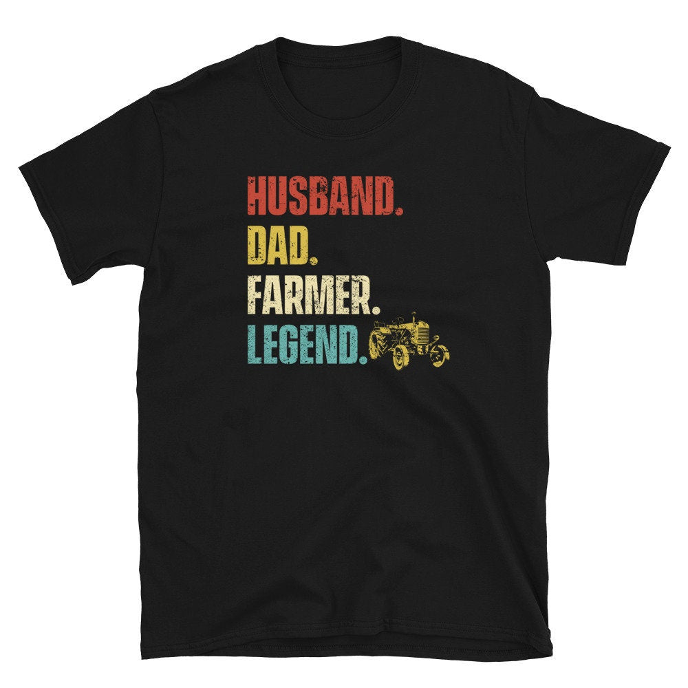 Husband Dad Farmer Legend T Shirt Graphic Tee – Bold Style · Trending Graphic Apparel