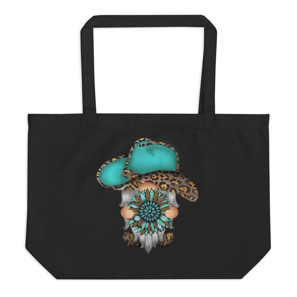 Adorable Southwestern Cowboy Gnome Large organic tote bag Tote Bag – Feel-Good Design · Top Pick For Any Outfit