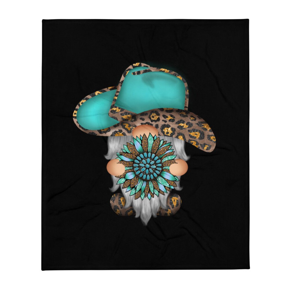 Adorable Southwestern Cowboy Gnome Throw Blanket Graphic Tee – Easygoing Wear · Trending Graphic Apparel