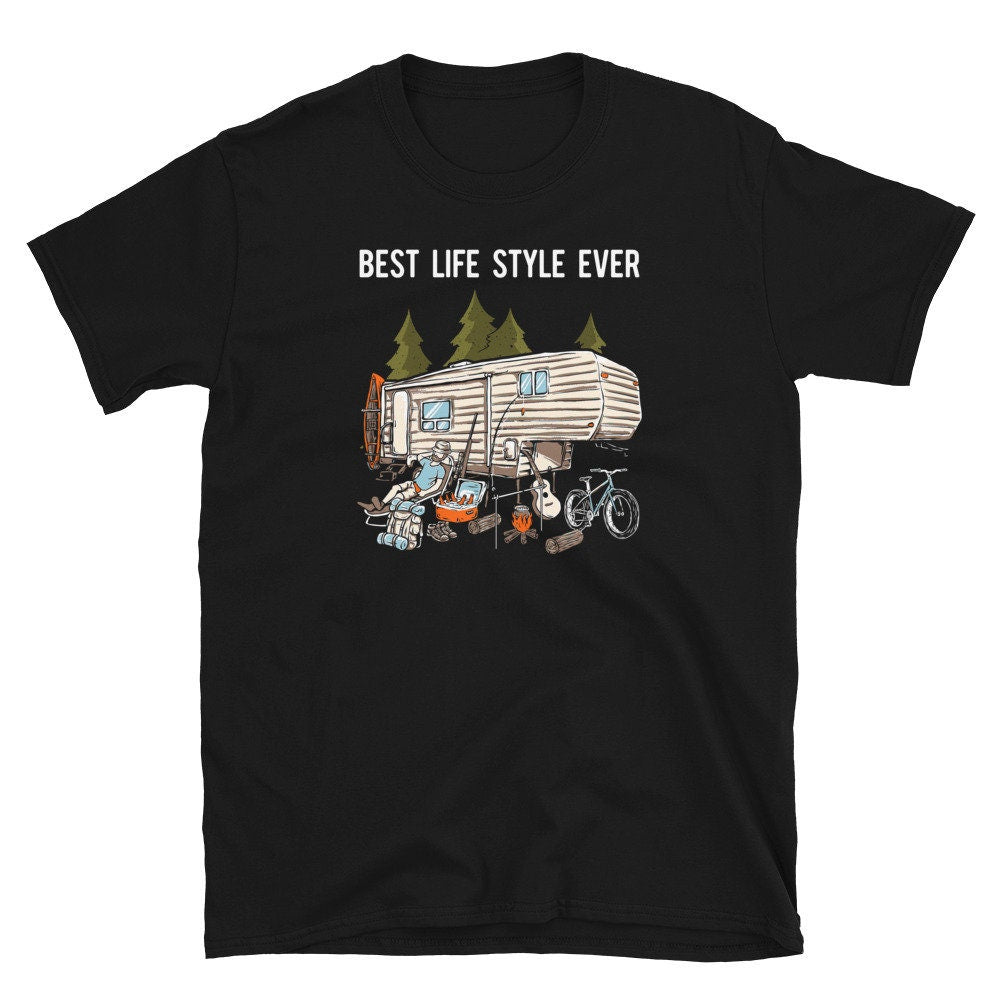 Best Camping Life Style Caravan T Shirt Graphic Tee – Premium Graphic · Trending Graphic Apparel