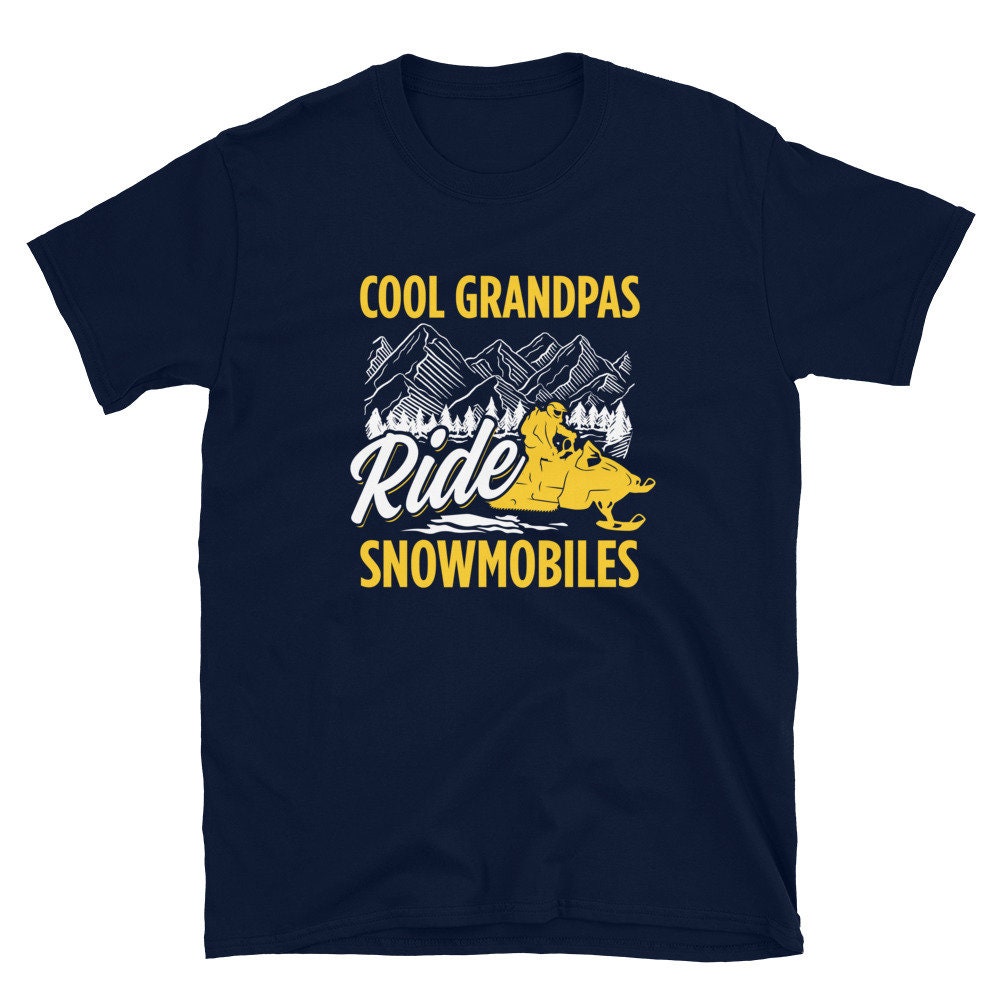 Cool Grandpas Rider Snowmobiles Snowmobile Rider T Shirt Graphic Tee – Premium Graphic · High-Quality Print
