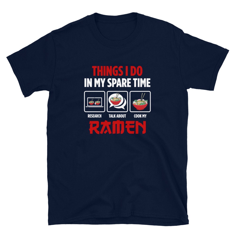 Thinking about Ramen Making Comedic Chef T Shirt Graphic Tee – Fan Favorite · Trending Graphic Apparel