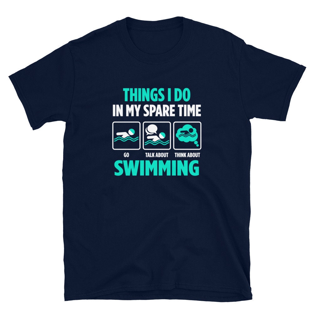 Go And Talk About Swimming Funny Swimmer T Shirt Graphic Tee – Feel-Good Design · Top Pick For Any Outfit