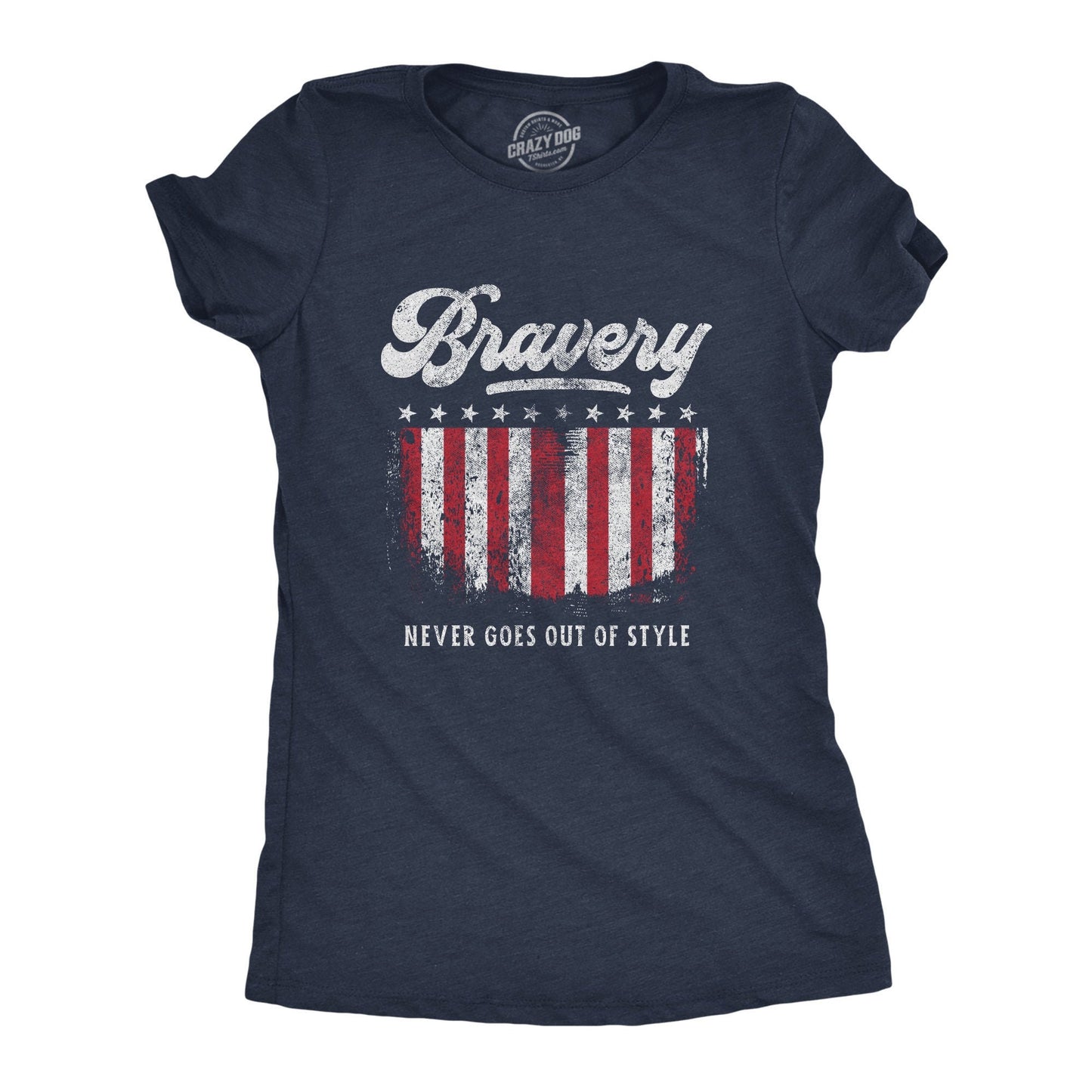 LOVE American Flag Shirt Independence Day Shirt 4th Of July Party Shirt USA Flag Shirt Military Shirt Bravery Never Goes Out of Style Graphic Tee – Soft Feel · Perfect For Daily Wear