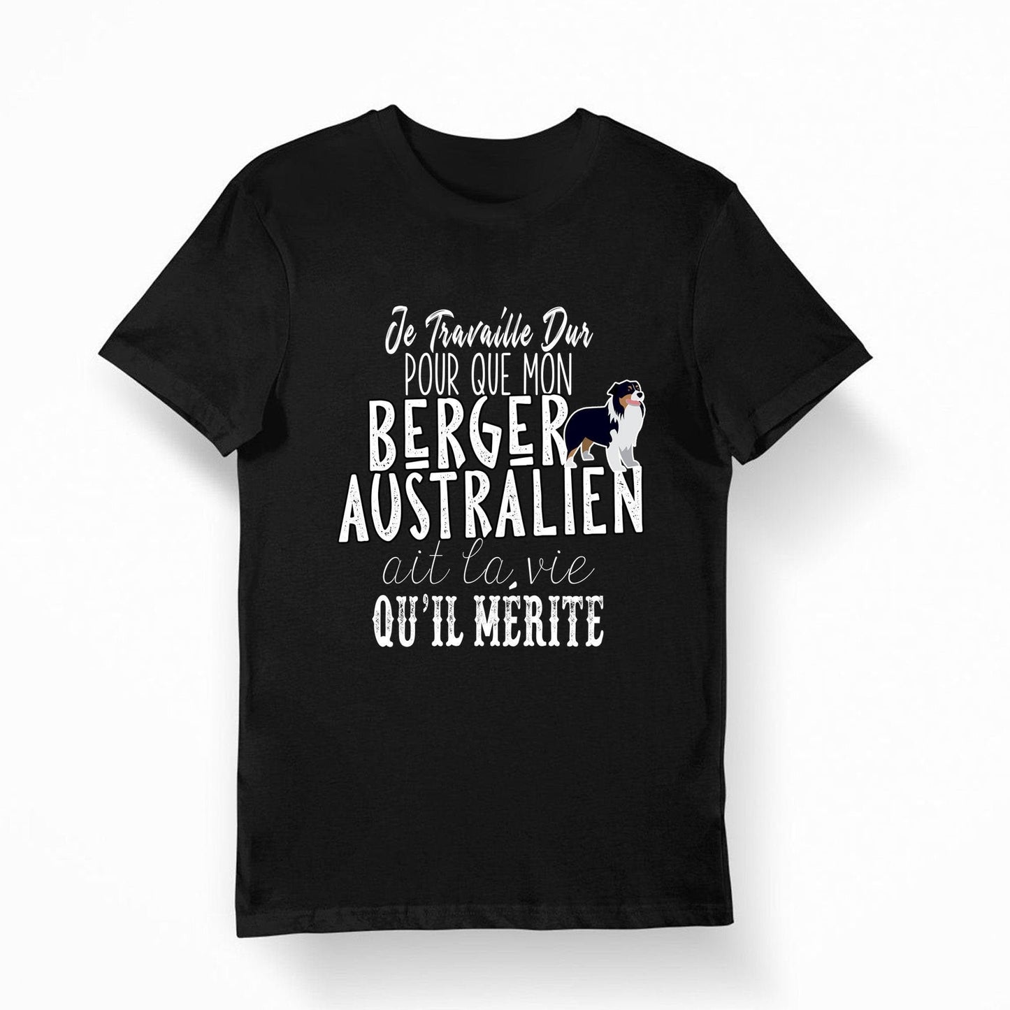 Berger Australien Je travaille dur T shirt Bio Femme Homme Enfant et Body Bb Humour Fun Drle Collection Chien et Animaux Graphic Tee – Feel-Good Design · Top Pick For Any Outfit