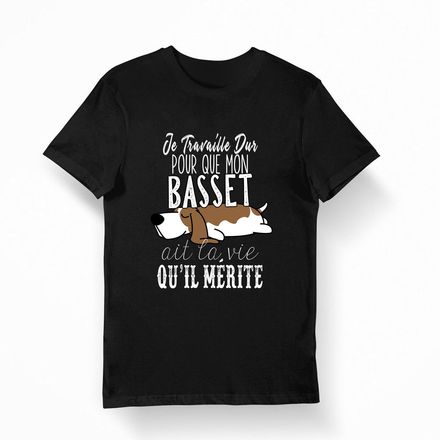 Basset Je travaille dur T shirt Bio Femme Homme Enfant et Body Bb Humour Bio Humour Fun Drle Collection Chien et Animaux Graphic Tee – Everyday Comfort · Must-Have Style