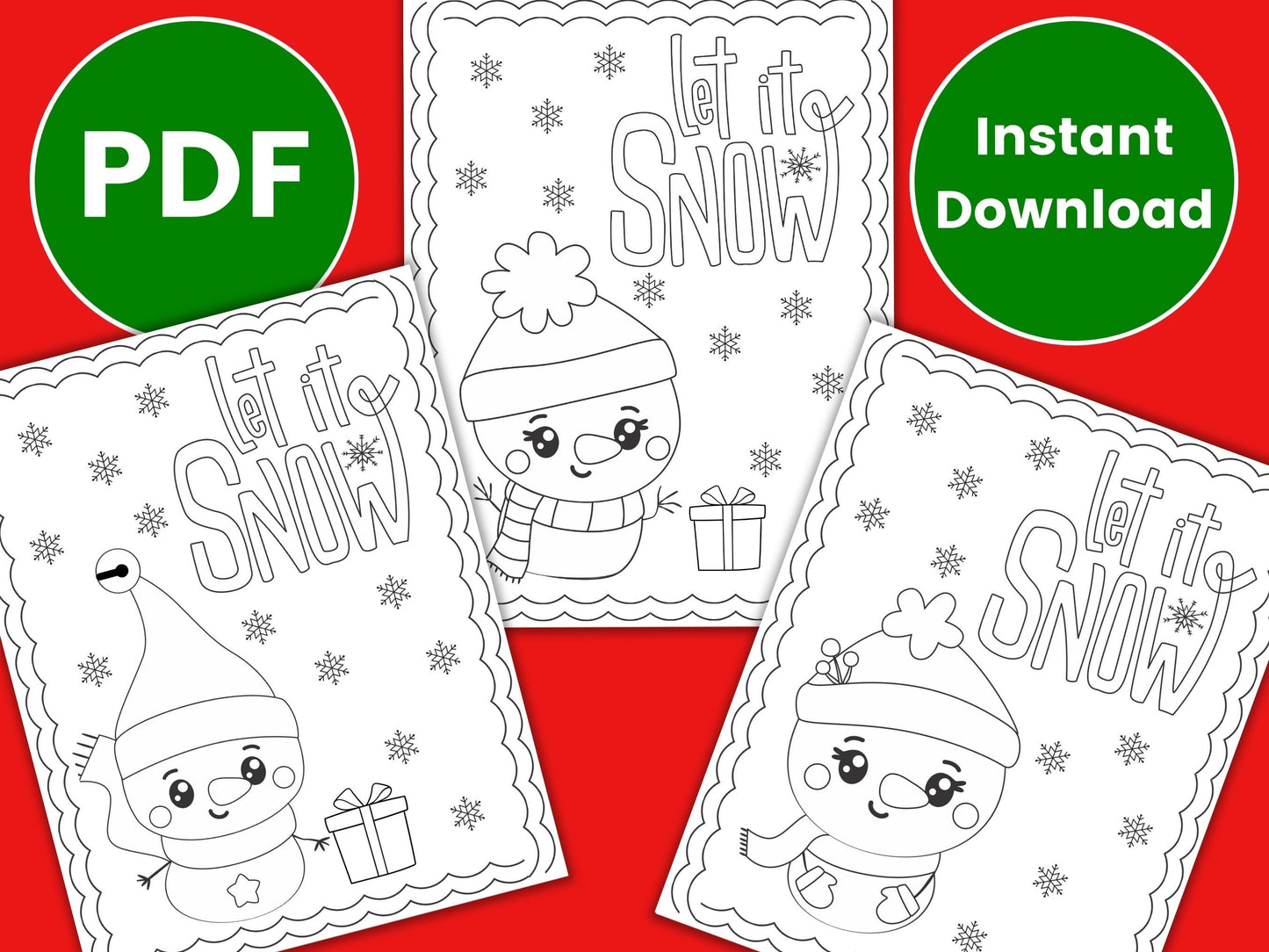 Snowman Coloring Pages Kids Party Games Christmas Activities Snowman Party Favor Winter Coloring Pages Christmas coloring pages Graphic Tee – Easygoing Wear · High-Quality Print