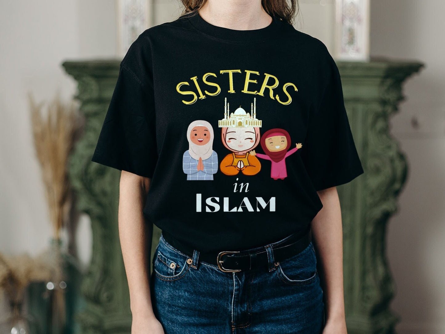Sisters In Islam Short Sleeve Unisex T Shirt Graphic Tee – Soft Feel · High-Quality Print