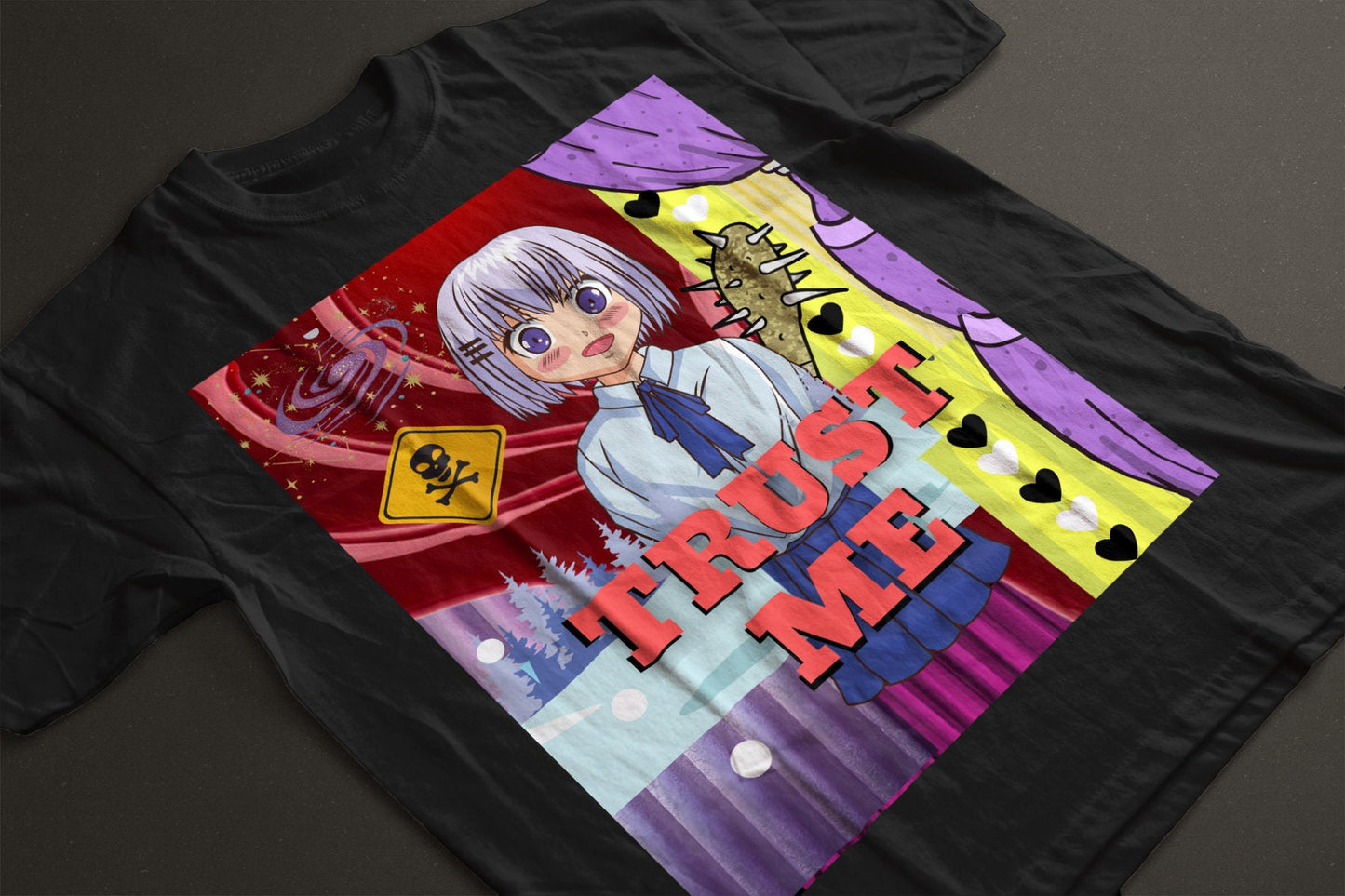 Trust Me Psycho Anime Girl Short Sleeve Unisex T Shirt Graphic Tee – Bold Style · High-Quality Print