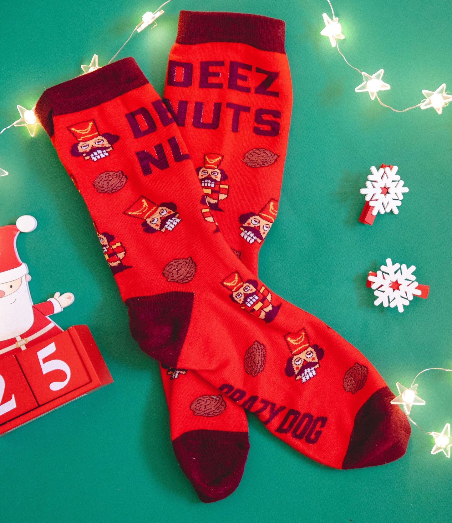 Christmas Socks Adult Humor Socks Men39s Socks Deez Nuts Funny Socks Festive Socks Christmas Gift Nutcracker Socks Compression Socks Graphic Tee – Cozy Vibes · Perfect For Daily Wear