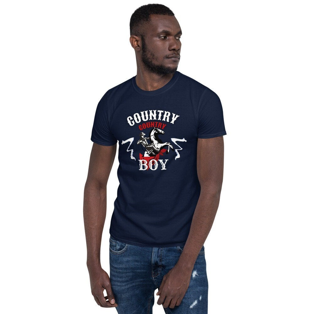 Country Boy Short Sleeve Unisex T Shirt Graphic Tee – Easygoing Wear · Top Pick For Any Outfit