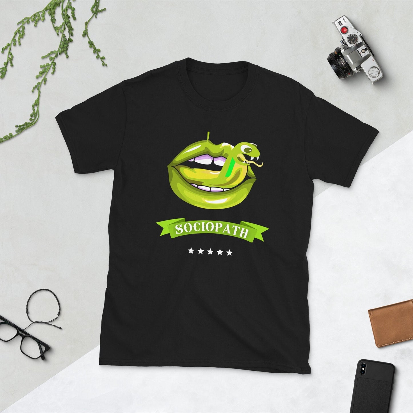 Like A Damn Sociopath Short Sleeve Unisex T Shirt Graphic Tee – Aesthetic Look · Trending Graphic Apparel