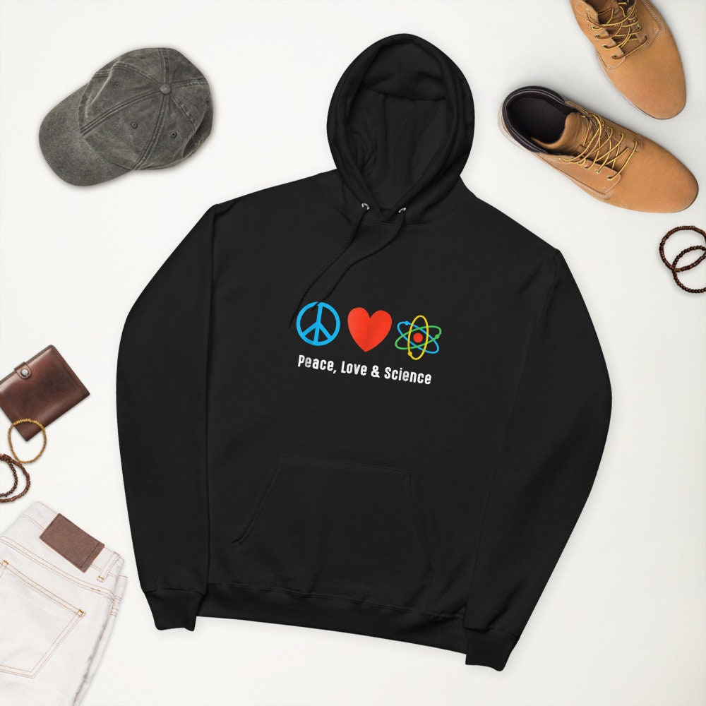 Peace Love Science Unisex fleece hoodie Hoodie – Cozy Vibes · Top Pick For Any Outfit