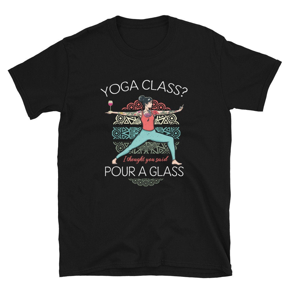 Virabhadrasana II Yoga Position Class Unisex T Shirt Graphic Tee – Soft Feel · Great Gift For Fans