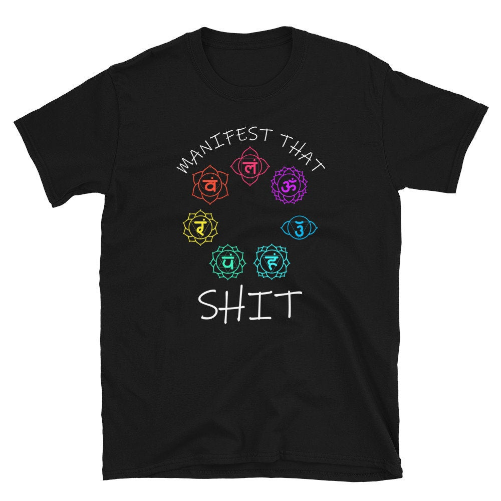 Manifest That Shit Spiritual Symbols Unisex T Shirt Graphic Tee – Warm & Stylish · Must-Have Style