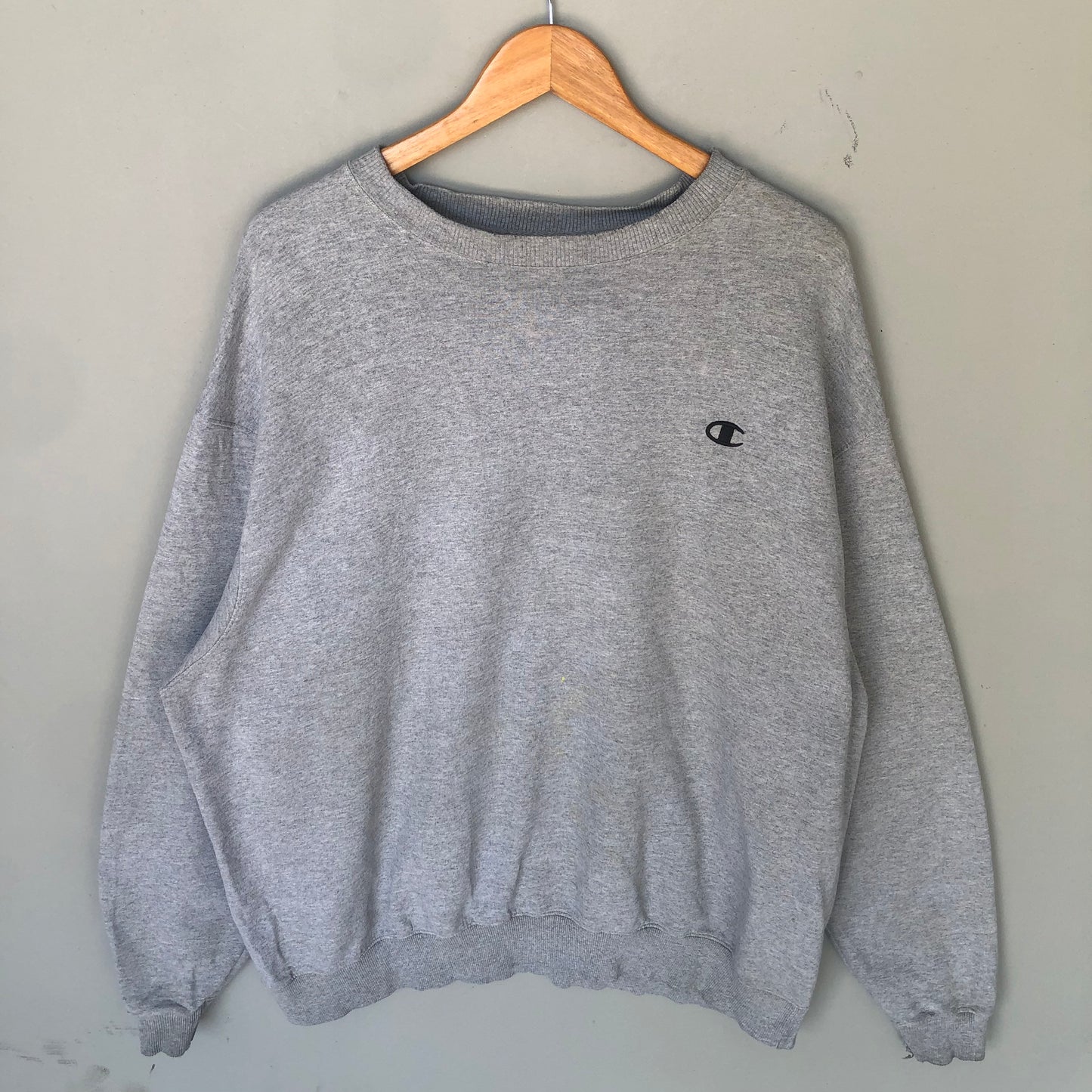 Vintage 00s Champion Embroidery Logo Sweatshirt Crewneck Colour Grey Size 2x large Sweatshirt – Premium Graphic · Must-Have Style
