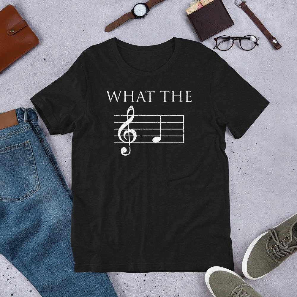 What the F Musician Unisex T Shirt Graphic Tee – Bold Style · Perfect For Daily Wear