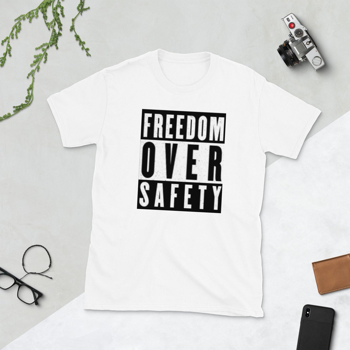 Freedom Over Safety Freedom Short Sleeve Unisex T Shirt Graphic Tee – Premium Graphic · Trending Graphic Apparel
