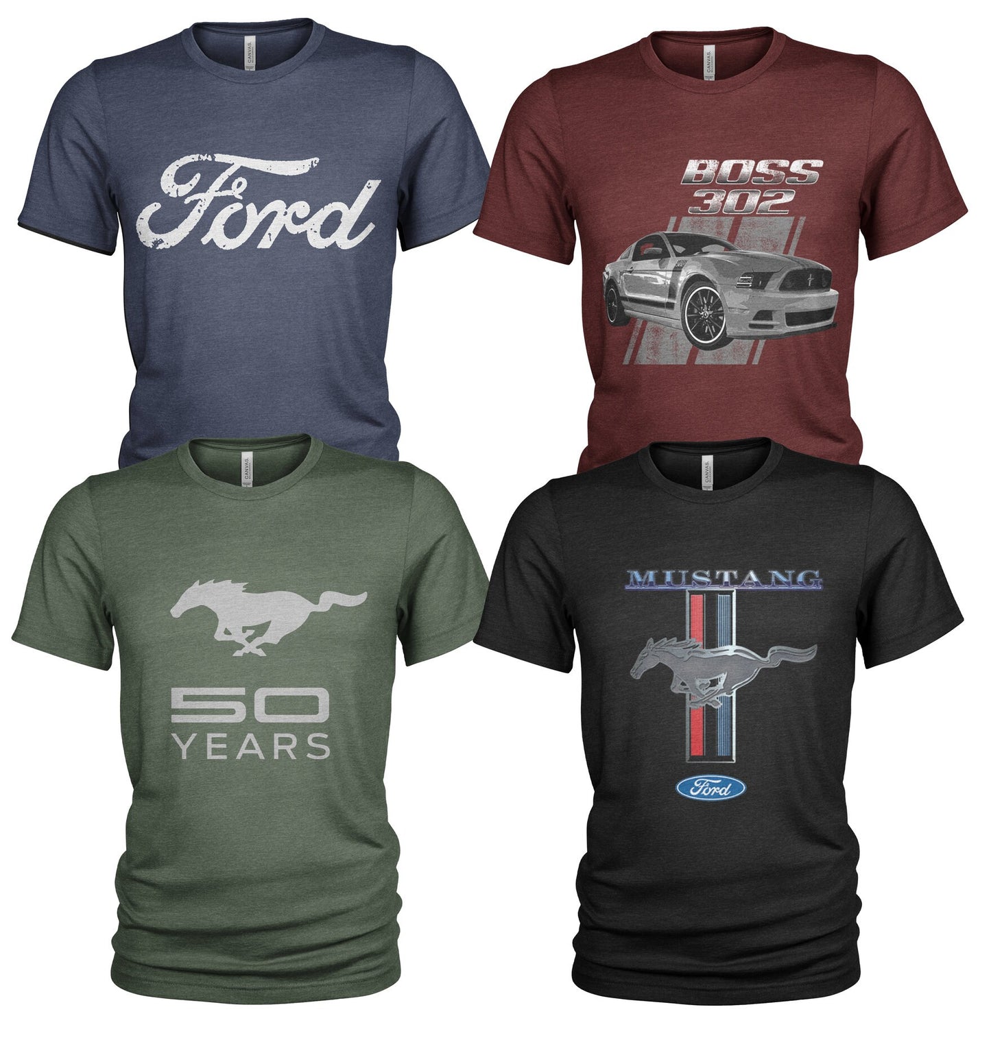 Ford Mustang 4 Pack Men39s T Shirt Set 3499 Graphic Tee – Easygoing Wear · Trending Graphic Apparel