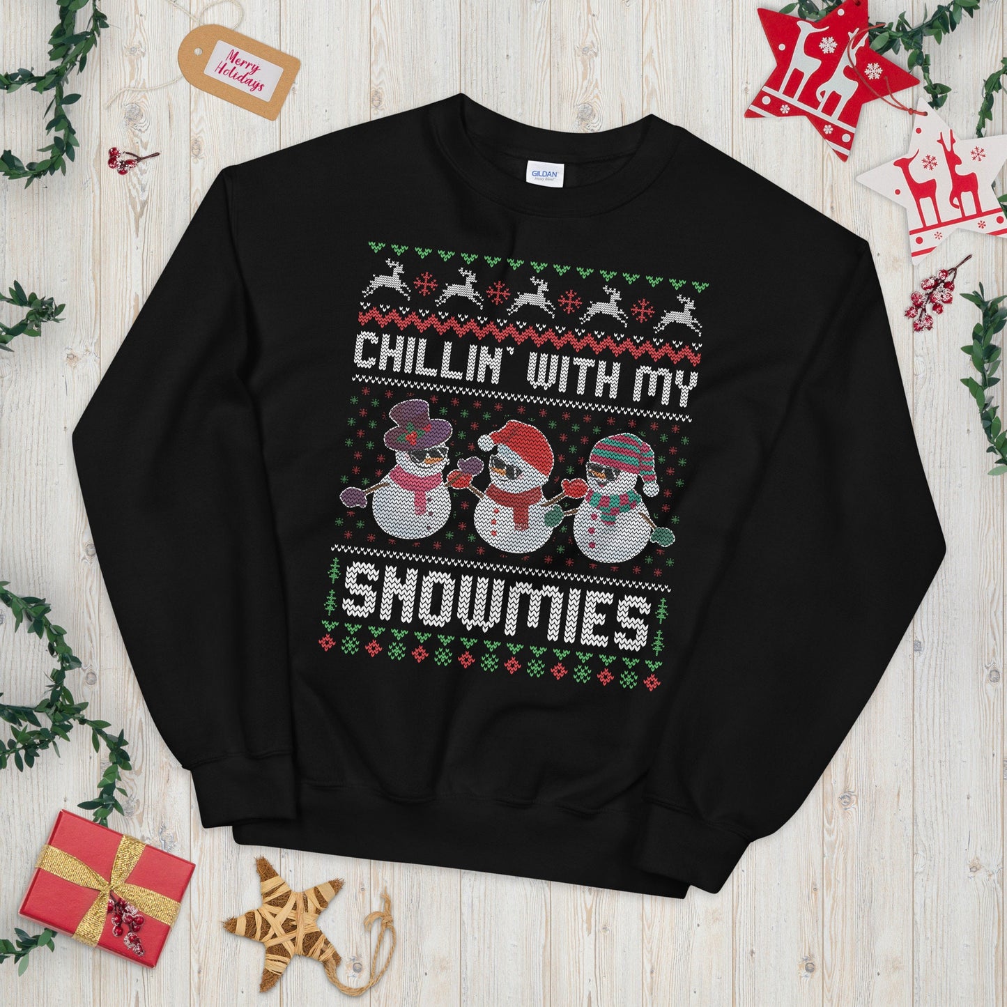 Snowman Hilarious Ugly Festive Design Sweatshirt Sweatshirt – Cozy Vibes · Great Gift For Fans