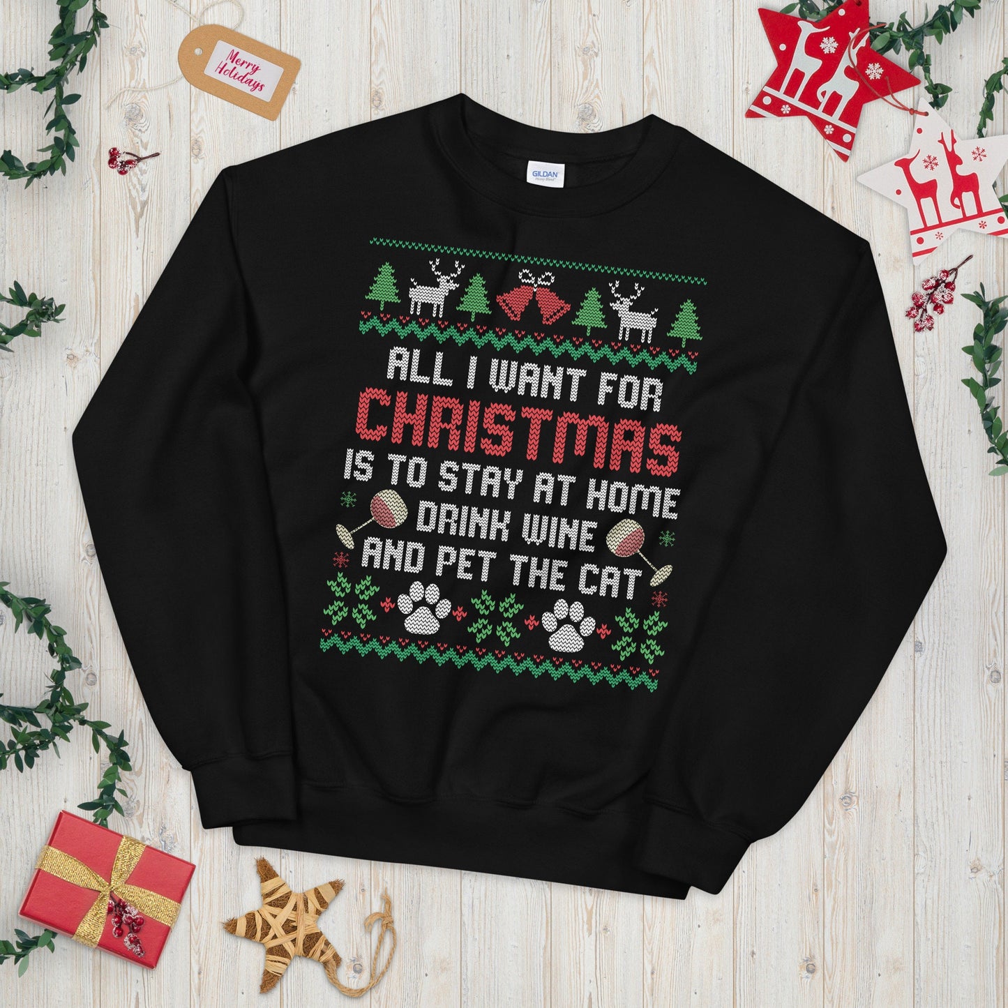 Cat Pet Joke Ugly Festive Design Sweatshirt Sweatshirt – Soft Feel · Top Pick For Any Outfit