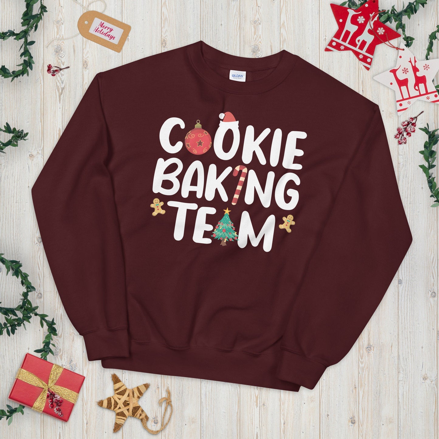 Christmas Cookie Baking Team Unisex Sweatshirt Sweatshirt – Cozy Vibes · Must-Have Style