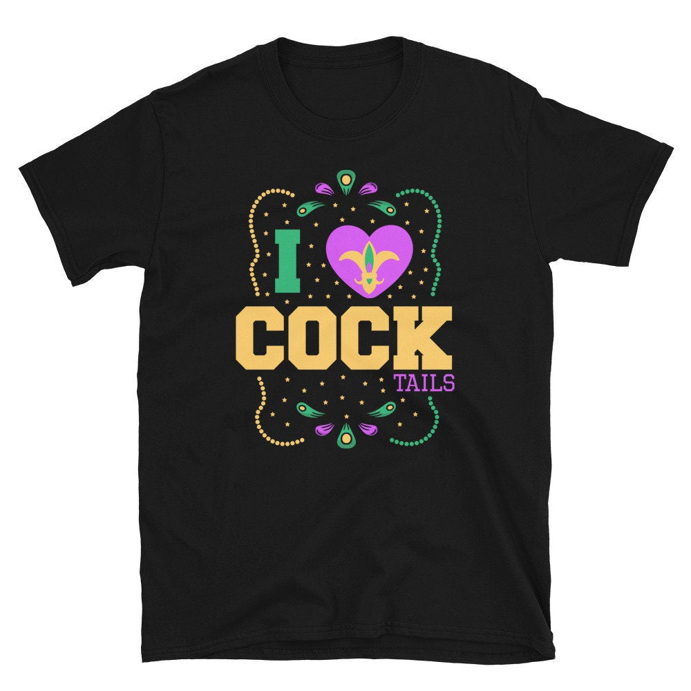 I Love Cocktails Mardi Gras Celebration Unisex T Shirt Graphic Tee – Everyday Comfort · High-Quality Print