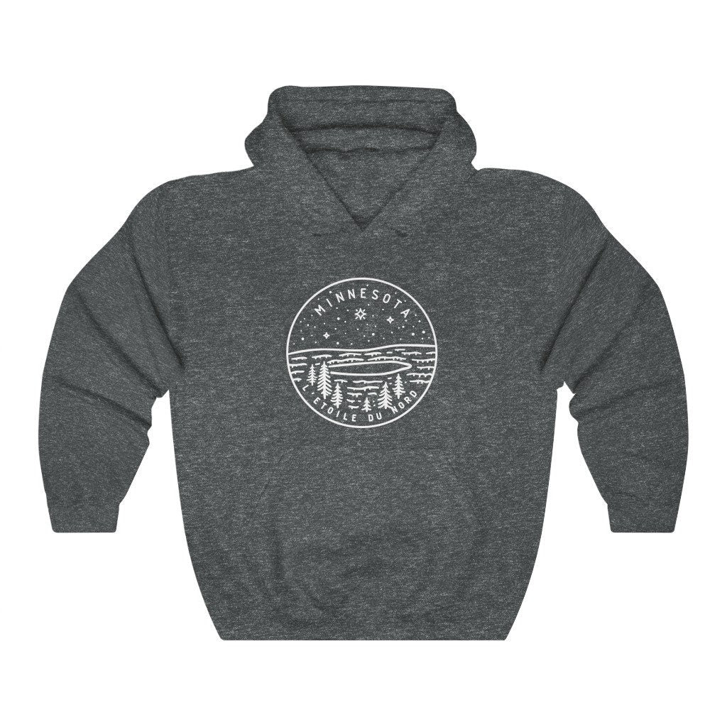 Minnesota Hoodie State Design Adult Unisex Minnesota Sweatshirt Personalization Available Hoodie – Premium Graphic · High-Quality Print