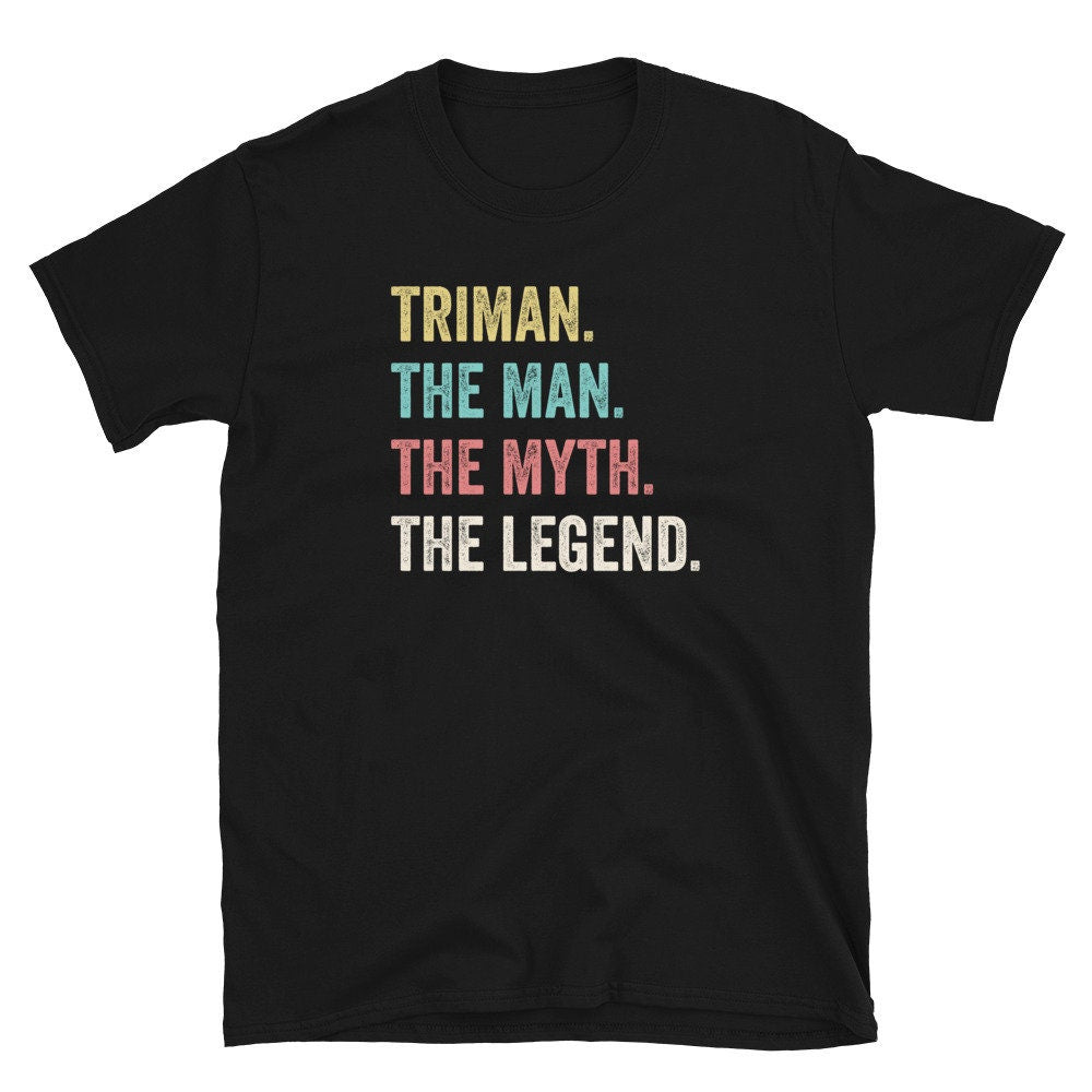 Triman The Man The Myth The Legend Triathlete Unisex T Shirt Graphic Tee – Premium Graphic · Trending Graphic Apparel