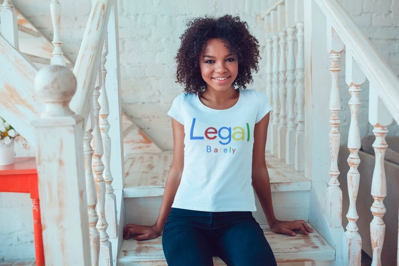 Legal Barely Just Turned Eighteen Birthday Short Sleeve Unisex T Shirt Graphic Tee – Aesthetic Look · Must-Have Style