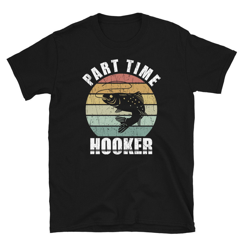 Retro Sunset Hooker Part Time Job Unisex T Shirt Graphic Tee – Bold Style · High-Quality Print